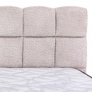 ΔΙΠΛΟ ΚΡΕΒΑΤΙ Fylliana Velora ΜΠΕΖ ΧΡΩΜΑ 185x223x125εκ (160x200)