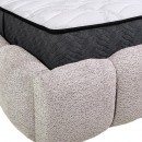 ΔΙΠΛΟ ΚΡΕΒΑΤΙ Fylliana Velora ΜΠΕΖ ΧΡΩΜΑ 185x223x125εκ (160x200)