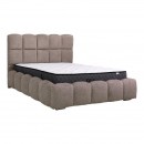 ΔΙΠΛΟ ΚΡΕΒΑΤΙ Fylliana Velora TAUPE ΧΡΩΜΑ 185x223x125εκ (160x200)