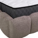 ΔΙΠΛΟ ΚΡΕΒΑΤΙ Fylliana Velora TAUPE ΧΡΩΜΑ 185x223x125εκ (160x200)