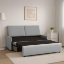 ΔΙΘΕΣΙΟΣ ΚΑΝΑΠΕΣ ΚΡΕΒΑΤΙ Fylliana New Orelia ΓΚΡΙ ΧΡΩΜΑ 164x92x85εκ