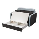 ΔΙΘΕΣΙΟΣ ΚΑΝΑΠΕΣ ΚΡΕΒΑΤΙ Shadow 120 ΓΚΡΙ ΜΕ ΑΝΟΙΧΤΟ ΓΚΡΙ 137*97*85εκ