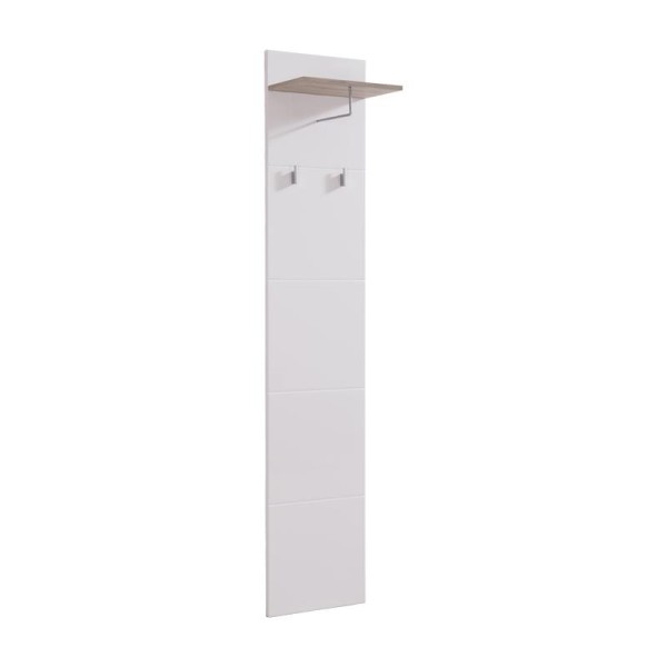 ΕΠΙΠΛΟ ΧΩΛ Beny CIV 390 GREY OAK-ΛΕΥΚΗ ΛΑΚΑ 39x25,5x190εκ