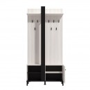ΕΠΙΠΛΟ ΧΩΛ CAPITELLO SURFSIDE-ΜΑΥΡΟ-ΜΑΥΡΟ ΜΑΤ FOIL 90x33x191εκ fxtr