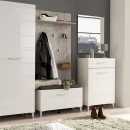 ΕΠΙΠΛΟ ΧΩΛ COMO 1K1F ΛΕΥΚΟ-ΛΕΥΚΗ ΛΑΚΑ 58x35x104,5εκ fxtr