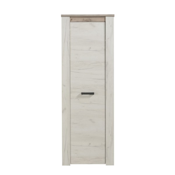 ΕΠΙΠΛΟ ΧΩΛ KENT P1 ΛΕΥΚΟ OAK - GREY OAK 68,5x36,5x195εκ fxtr
