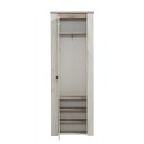 ΕΠΙΠΛΟ ΧΩΛ KENT P1 ΛΕΥΚΟ OAK - GREY OAK 68,5x36,5x195εκ fxtr