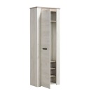 ΕΠΙΠΛΟ ΧΩΛ KENT P1 ΛΕΥΚΟ OAK - GREY OAK 68,5x36,5x195εκ fxtr