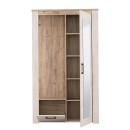 ΕΠΙΠΛΟ ΧΩΛ Kent PS GREY OAK/WHITE OAK 114x36,5x195εκ fxtr