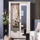 ΕΠΙΠΛΟ ΧΩΛ Kent PS GREY OAK/WHITE OAK 114x36,5x195εκ fxtr