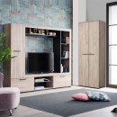 ΕΠΙΠΛΟ ΧΩΛ LORCA GREY OAK / ΜΑΥΡΟ 67x40x195εκ fxtr