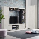 ΕΠΙΠΛΟ ΧΩΛ LORCA WHITE OAK / ΜΑΥΡΟ 67x40x195εκ fxtr