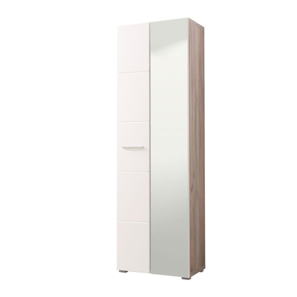 ΕΠΙΠΛΟ ΧΩΛ ΜΕ ΚΑΘΡΕΦΤΗ Beny 2K OG GREY-ΛΕΥΚΗ ΛΑΚΑ 60x35x192,5εκ fxtr