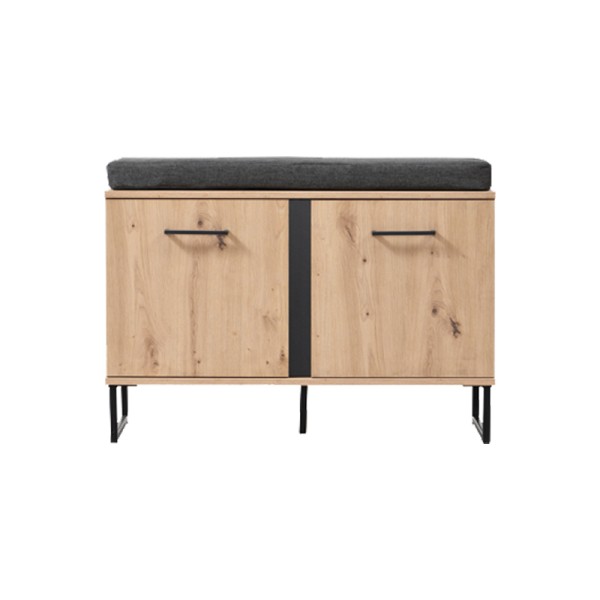 ΕΠΙΠΛΟ ΧΩΛ SARDINIA KOM ARTISAN OAK / ΜΑΥΡΟ 84,5x35x54,5εκ