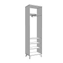 ΕΠΙΠΛΟ ΧΩΛ UMBRIA P1 GREY OAK 53,5x35x192εκ fxtr