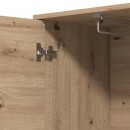 ΕΠΙΠΛΟ ΕΙΣΟΔΟΥ-ΧΩΛ ARRAN P1 OG ARTISAN OAK/ΜΑΥΡΟ ΜΑΤΤ ΧΡΩΜΑ 55x40x205εκ