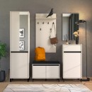 ΕΠΙΠΛΟ ΕΙΣΟΔΟΥ-ΧΩΛ ARRAN P1 OG CASHMERE/ΜΑΥΡΟ ΜΑΤΤ ΧΡΩΜΑ 55x40x205εκ