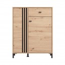 ΕΠΙΠΛΟ ΕΙΣΟΔΟΥ-ΧΩΛ LAVAL 2K1F2V ARTISAN OAK-ΜΑΥΡΟ ΧΡΩΜΑ 87x40x110εκ