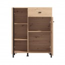 ΕΠΙΠΛΟ ΕΙΣΟΔΟΥ-ΧΩΛ LAVAL 2K1F2V ARTISAN OAK-ΜΑΥΡΟ ΧΡΩΜΑ 87x40x110εκ