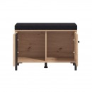 ΕΠΙΠΛΟ ΕΙΣΟΔΟΥ-ΧΩΛ LAVAL KOM ARTISAN OAK-ΜΑΥΡΟ ΧΡΩΜΑ 80x40x52εκ