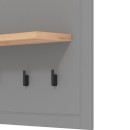 ΕΠΙΠΛΟ ΕΙΣΟΔΟΥ VALENCIA CIV ARTISAN OAΚ-ΓΚΡΙ ΜΑΤ 87x20x57εκ fxtr