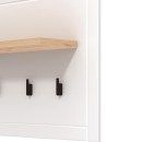 ΕΠΙΠΛΟ ΕΙΣΟΔΟΥ VALENCIA CIV ARTISAN OAΚ-ΛΕΥΚΟ ΜΑΤ 86,5x19,5x57εκ