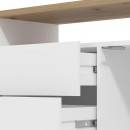ΕΠΙΠΛΟ ΤΗΛΕΟΡΑΣΗΣ ATERNO 154 3K2F2V ΛΕΥΚΟ/ARTISAN ΧΡΩΜΑ 154x40x56εκ