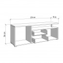 ΕΠΙΠΛΟ ΤΗΛΕΟΡΑΣΗΣ ATERNO 154 3K2F2V ΛΕΥΚΟ/ARTISAN ΧΡΩΜΑ 154x40x56εκ