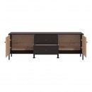 ΕΠΙΠΛΟ ΤΗΛΕΟΡΑΣΗΣ CORREZE 3K2F2V ΜΑΥΡΟ OAK-ARTISAN OAK 157x40x55εκ