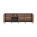 ΕΠΙΠΛΟ ΤΗΛΕΟΡΑΣΗΣ CORREZE 4K2F3V ΜΑΥΡΟ OAK-ARTISAN OAK 208x40x73εκ