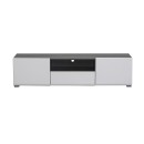 ΕΠΙΠΛΟ ΤΗΛΕΟΡΑΣΗΣ Enzo 150 Λευκό-Black Grey Wood 153x41.5x38.5 f.r.r