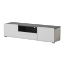 ΕΠΙΠΛΟ ΤΗΛΕΟΡΑΣΗΣ Enzo 150 Λευκό-Black Grey Wood 153x41.5x38.5 f.r.r