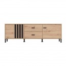 ΕΠΙΠΛΟ ΤΗΛΕΟΡΑΣΗΣ LAVAL 157 3K2F2V ARTISAN ΟΑΚ/ΜΑΥΡΟ 157x40x52εκ