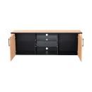 ΕΠΙΠΛΟ ΤΗΛΕΟΡΑΣΗΣ LAZIO 170 ARTISAΝ OAK / ΜΑΥΡΟ 168x40x57εκ