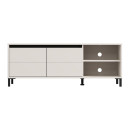 ΕΠΙΠΛΟ ΤΗΛΕΟΡΑΣΗΣ MARRON TV 138 3K2V CASHMERE-ΜΑΥΡΟ ΜΑΤ 138x40x52εκ