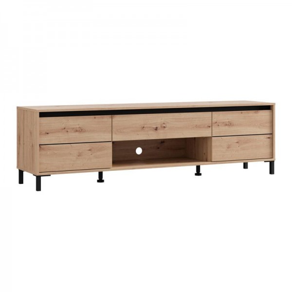 ΕΠΙΠΛΟ ΤΗΛΕΟΡΑΣΗΣ MARRON TV 183 3K1F2V ARTISAN-ΜΑΥΡΟ ΜΑΤ 183x40x52εκ