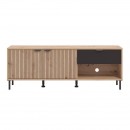 ΕΠΙΠΛΟ ΤΗΛΕΟΡΑΣΗΣ MAYENNE 150 3K1F2V ARTISAN OAK-ΜΑΥΡΟ MAT 151x40x55εκ