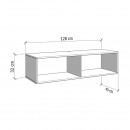 ΕΠΙΠΛΟ ΤΗΛΕΟΡΑΣΗΣ ROYAN TV 128 2K2V ARTISAN OAK ΧΡΩΜΑ 128x42x32εκ