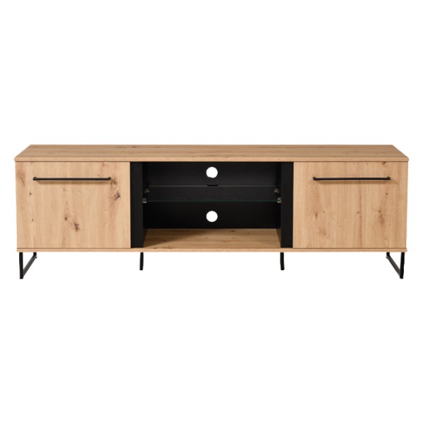 ΕΠΙΠΛΟ ΤΗΛΕΟΡΑΣΗΣ SARDINIA TV 170 ARTISAN OAK / ΜΑΥΡΟ 170,5x42x54εκ