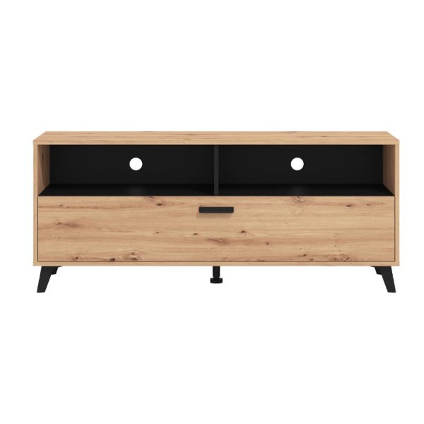 ΕΠΙΠΛΟ ΤΗΛΕΟΡΑΣΗΣ UMBRIA TV 140 ARTISAN-ΜΑΥΡΟ 137x40x57εκ