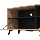 ΕΠΙΠΛΟ ΤΗΛΕΟΡΑΣΗΣ UMBRIA TV 140 ARTISAN-ΜΑΥΡΟ 137x40x57εκ