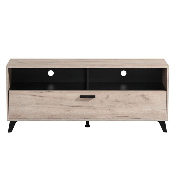 ΕΠΙΠΛΟ ΤΗΛΕΟΡΑΣΗΣ UMBRIA TV 140 GREY OAK-ΜΑΥΡΟ 137x40x58εκ m.b.r