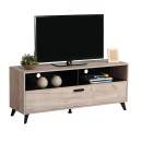 ΕΠΙΠΛΟ ΤΗΛΕΟΡΑΣΗΣ UMBRIA TV 140 GREY OAK-ΜΑΥΡΟ 137x40x58εκ m.b.r