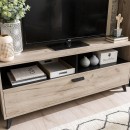 ΕΠΙΠΛΟ ΤΗΛΕΟΡΑΣΗΣ UMBRIA TV 140 GREY OAK-ΜΑΥΡΟ 137x40x58εκ m.b.r