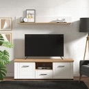 ΕΠΙΠΛΟ ΤΗΛΕΟΡΑΣΗΣ VALENCIA TV 150 ΛΕΥΚΟ-ARTISAN OAΚ-ΛΕΥΚΟ ΜΑΤ 147x41x47,5εκ