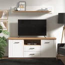 ΕΠΙΠΛΟ ΤΗΛΕΟΡΑΣΗΣ VALENCIA TV 160 ΛΕΥΚΟ-ARTISAN OAΚ-ΛΕΥΚΟ ΜΑΤ 161x41x66.5εκ