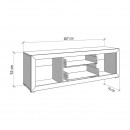 ΕΠΙΠΛΟ ΤΗΛΕΟΡΑΣΗΣ WARWICK 167 3K2F2V CASHMERE/CASHMERE MATT FOIL 167x42x54εκ