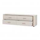 ΕΠΙΠΛΟ ΤΗΛΕΟΡΑΣΗΣ YORK 4F CASHMERE/ARTISAN OAK ΧΡΩΜΑ 177x40x52εκ