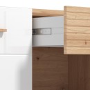 ΕΠΙΠΛΟ TV BRETAGNA 150 ARTISAN OAK-ΛΕΥΚΟ HIGH GLOSS FOIL 147x40x48εκ a.p.r