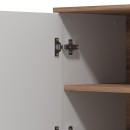 ΕΠΙΠΛΟ TV BURGUNDY 160 3K2V ΛΕΥΚΟ-FLAGSTAFF OAK-ΛΕΥΚΟ HIGH GLOSS FOIL 157x40x51εκ s.p.k